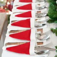 Santa Claus Hat Cutlery Holders