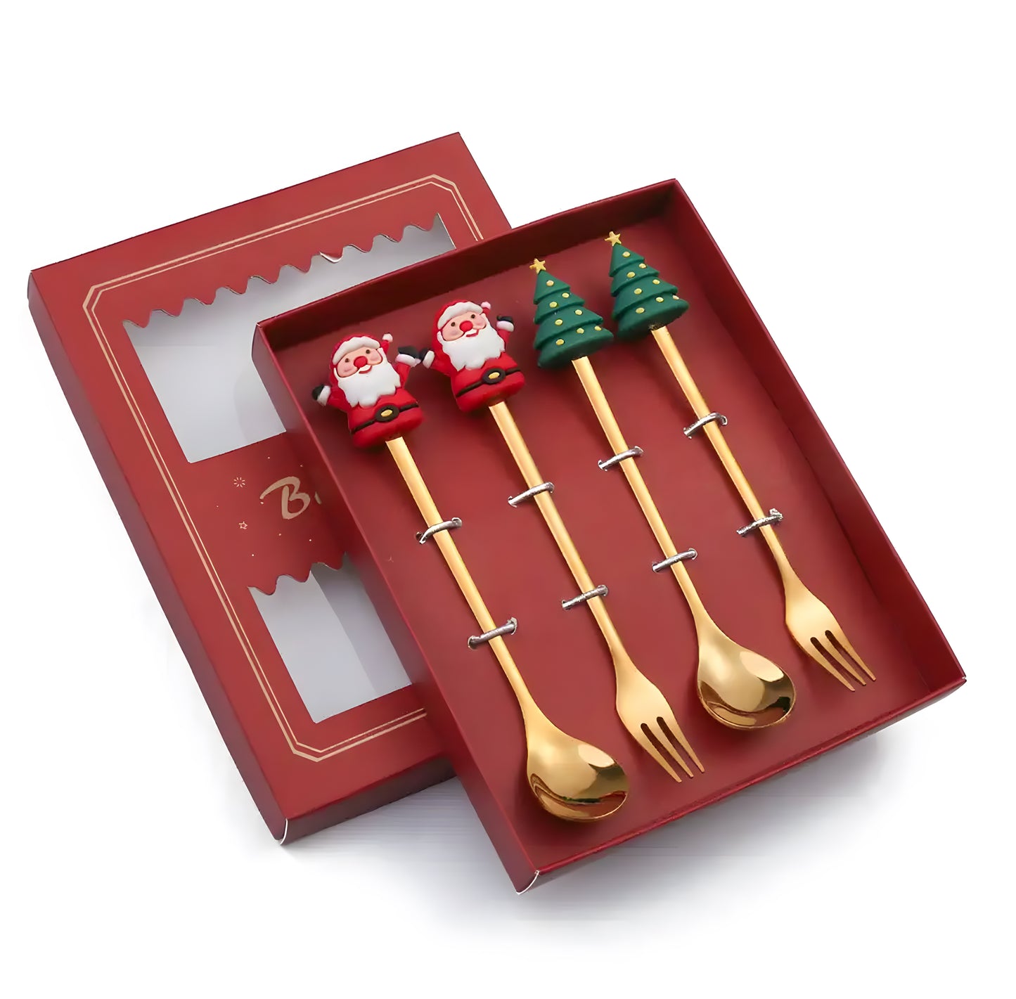 Santa Tree Character Cutlery