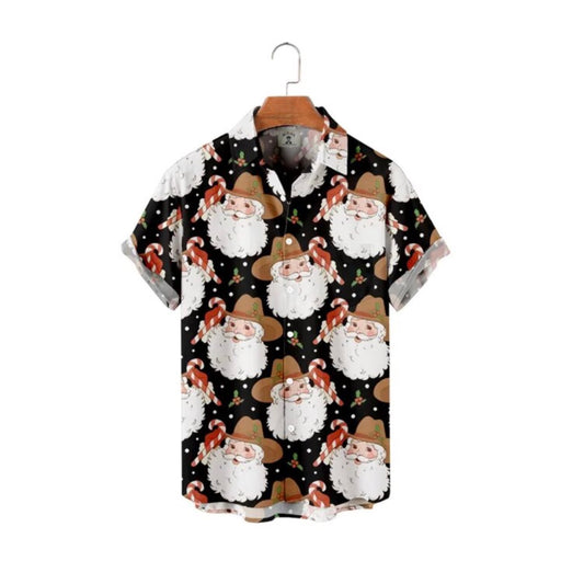 Cartoon Print Button Up