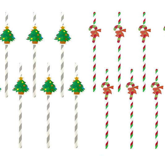 Decorative Christmas Straws