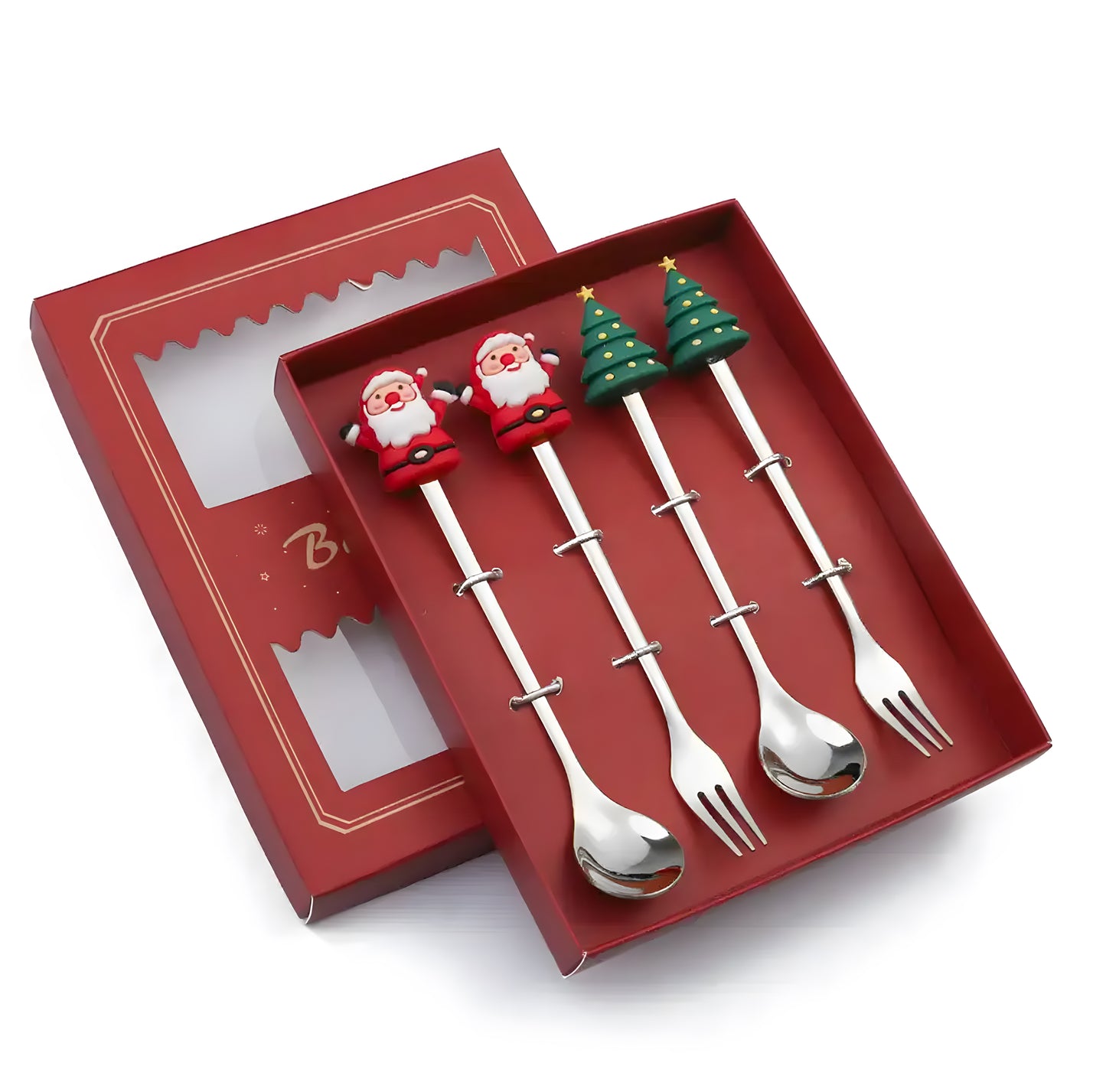 Santa Tree Character Cutlery