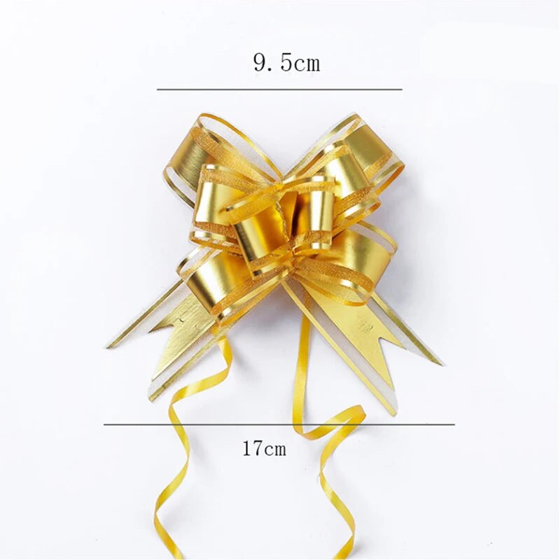 Christmas gift wrapping bow garland