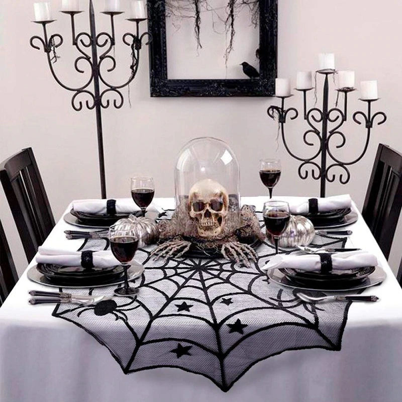 Lace Spider Web Table Decor