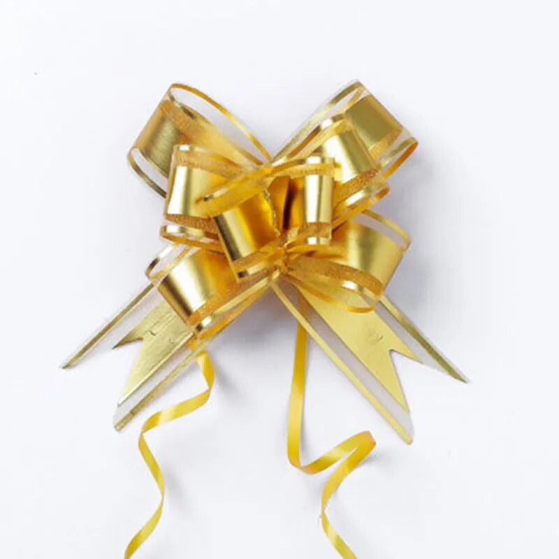 Christmas gift wrapping bow garland