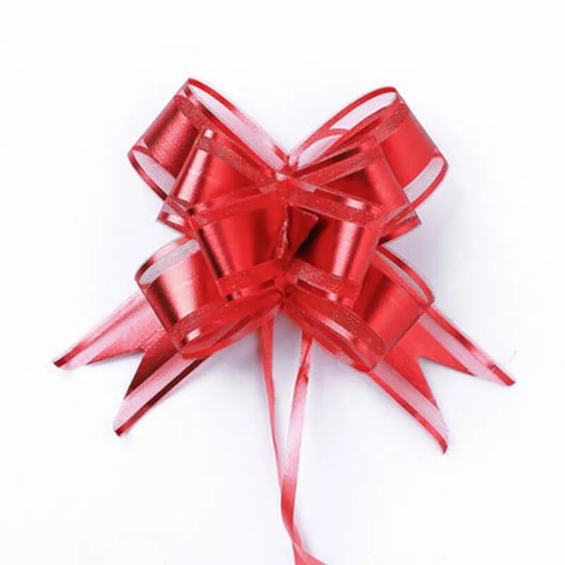 Christmas gift wrapping bow garland