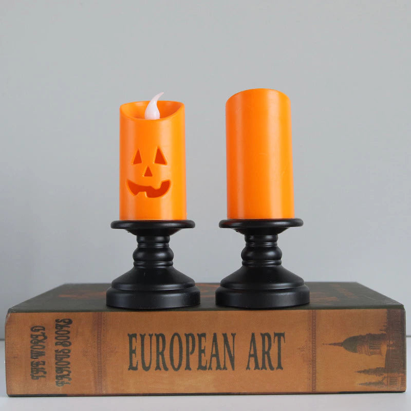 Pumpkin LED Candle