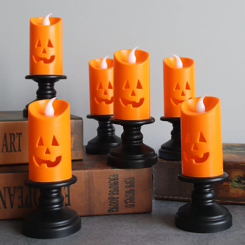 Pumpkin LED Candle