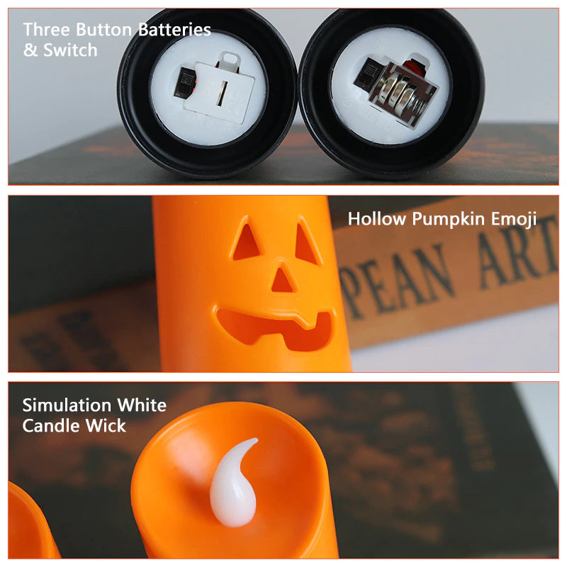 Pumpkin LED Candle