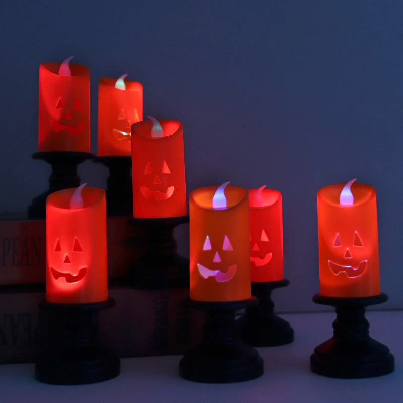 Pumpkin LED Candle