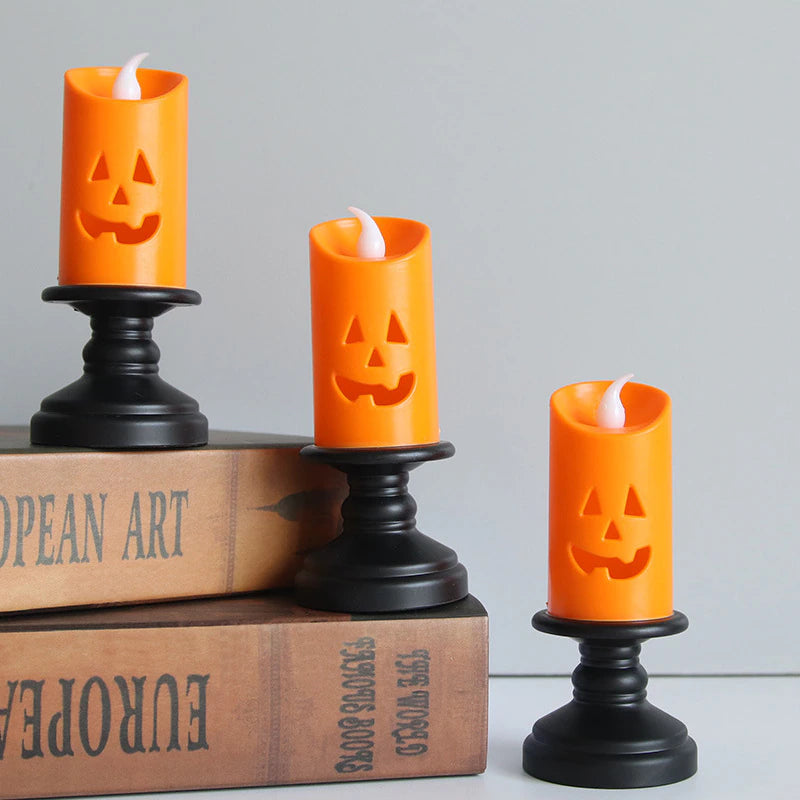 Pumpkin LED Candle