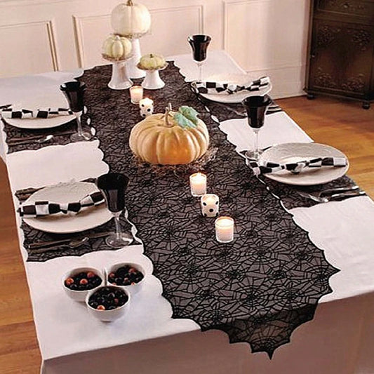 Lace Spider Web Table Decor