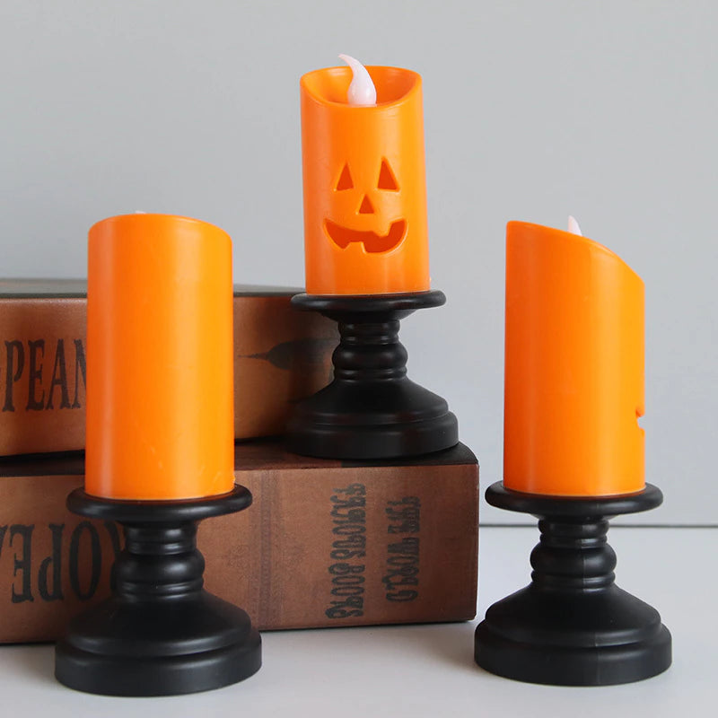 Pumpkin LED Candle