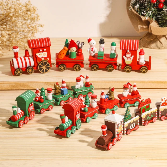 Christmas Wooden Train