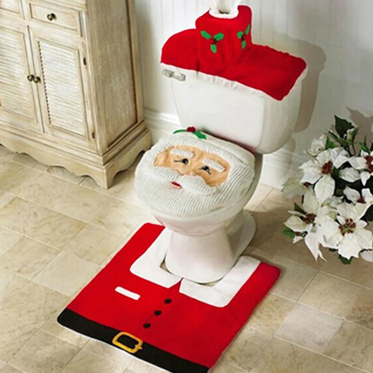 Santa Claus 3Pc Toilet Set