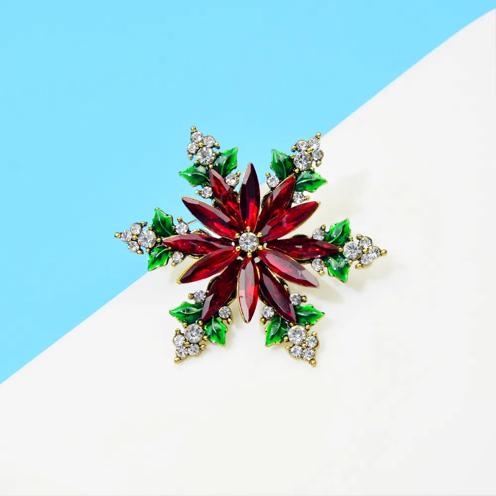 Christmas Flower Brooch
