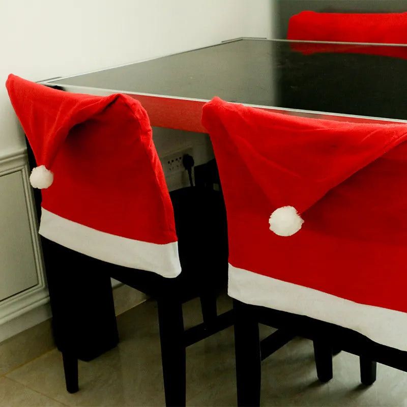 Santa Hat Chair Covers