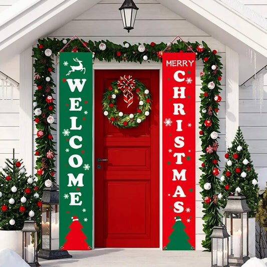 Welcome Christmas  Front Door sign