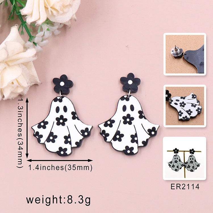 Floral Ghost Earring