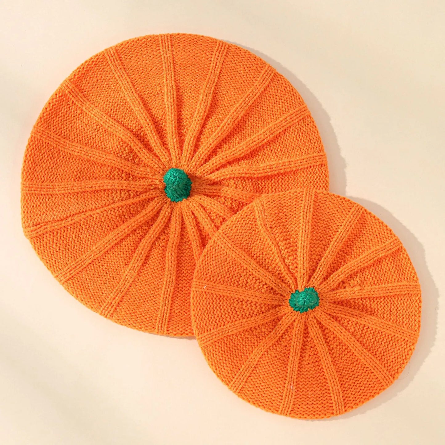 Baby & Me Pumpkin Beanies