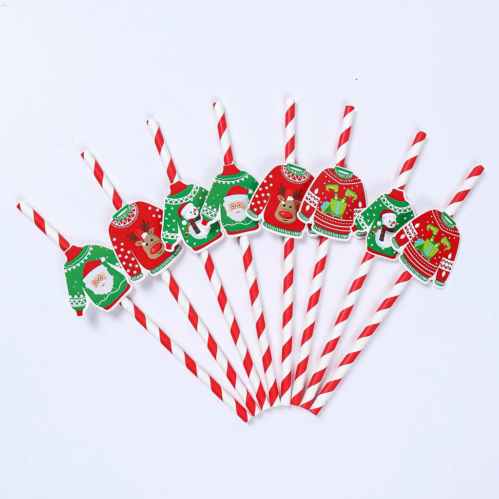 Christmas Sweater Straws