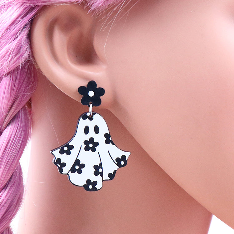 Floral Ghost Earring