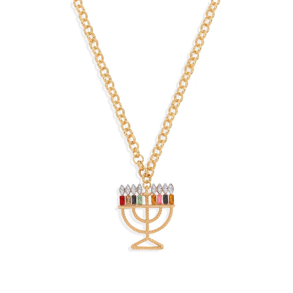 Hanukkah Menorah Jewelry Set