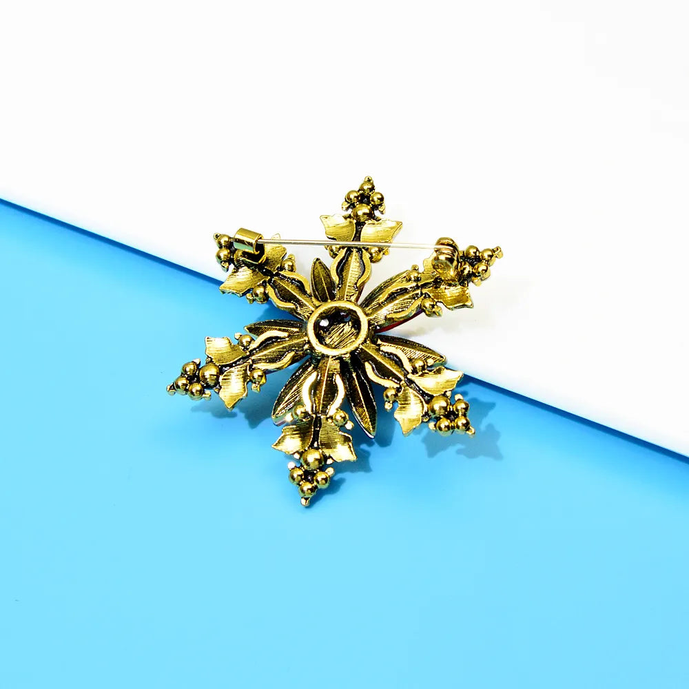 Christmas Flower Brooch