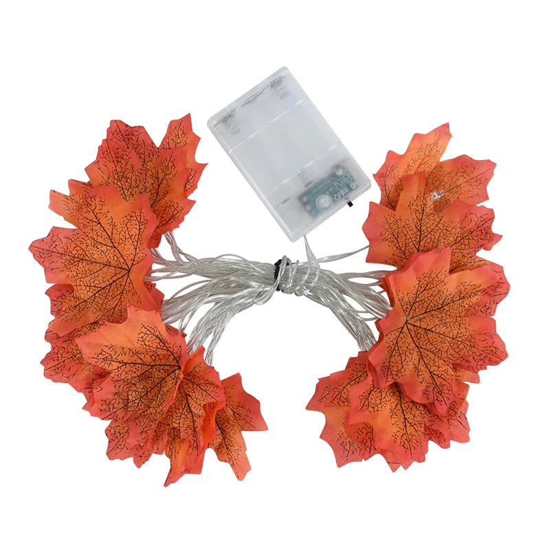 Fall Leaf LED String Lights