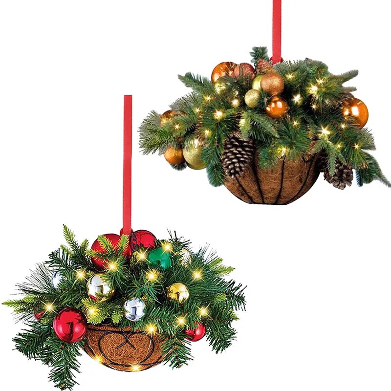 Festive Wreath Ornament Set