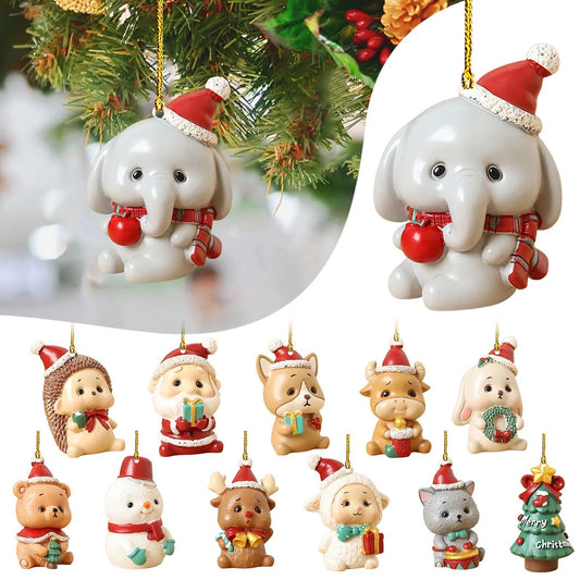 Cute Christmas Cartoon Ornament