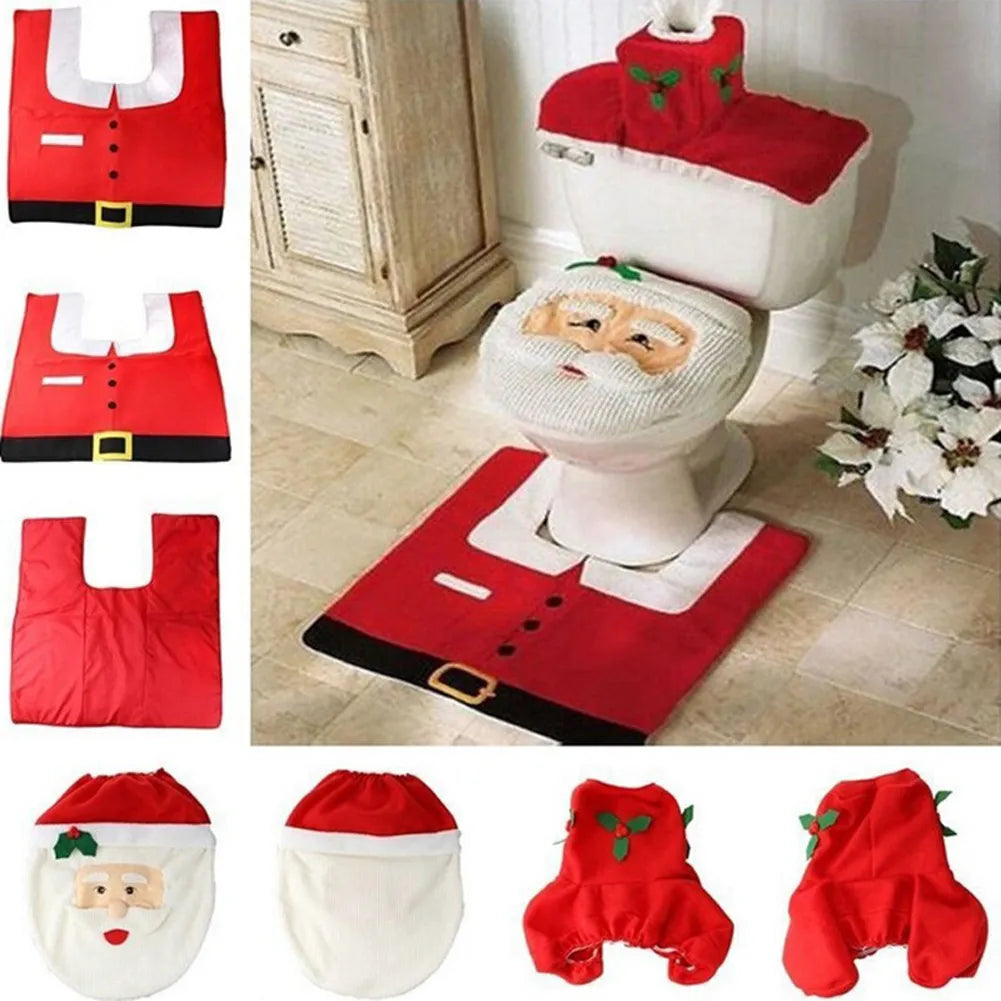 Santa Claus 3Pc Toilet Set