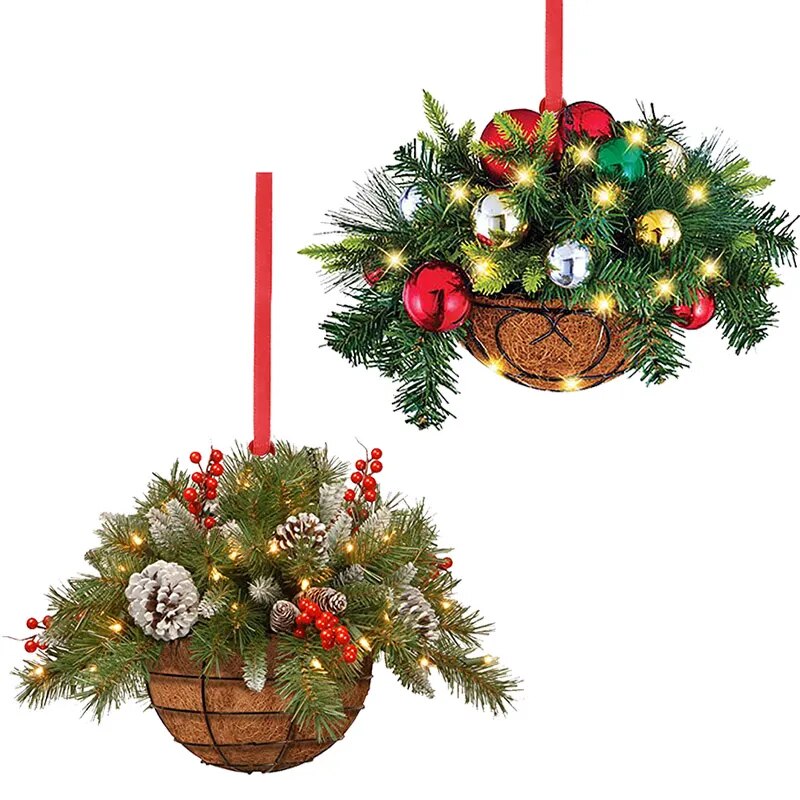 Festive Wreath Ornament Set