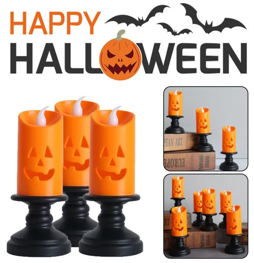 Pumpkin LED Candle