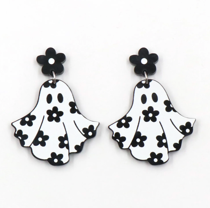 Floral Ghost Earring