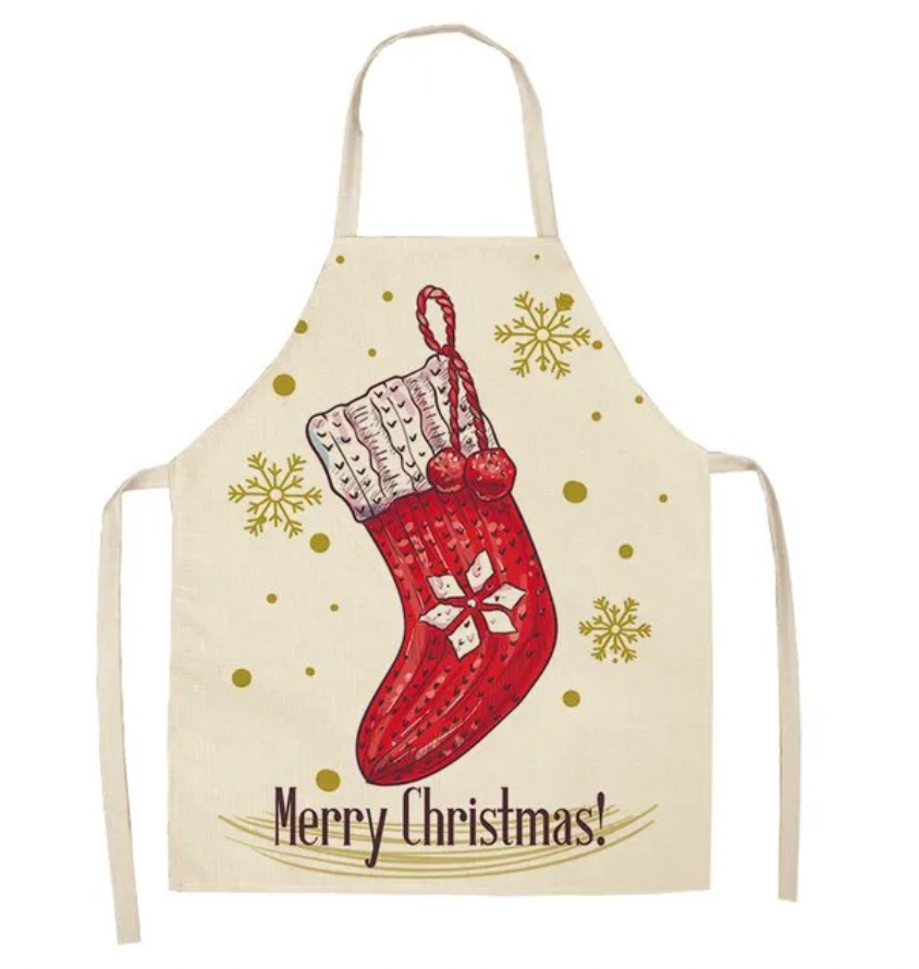 Mommy & Me Matching Christmas Print Aprons