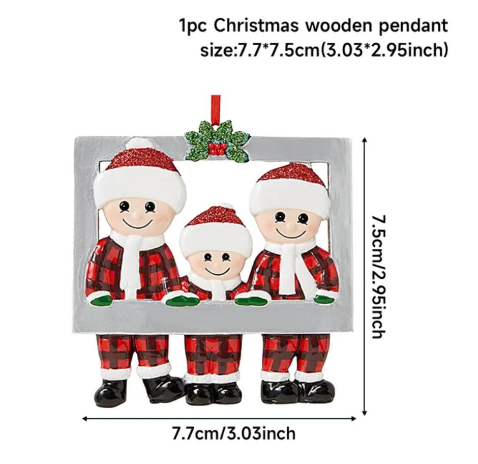 Customizable Family Ornament