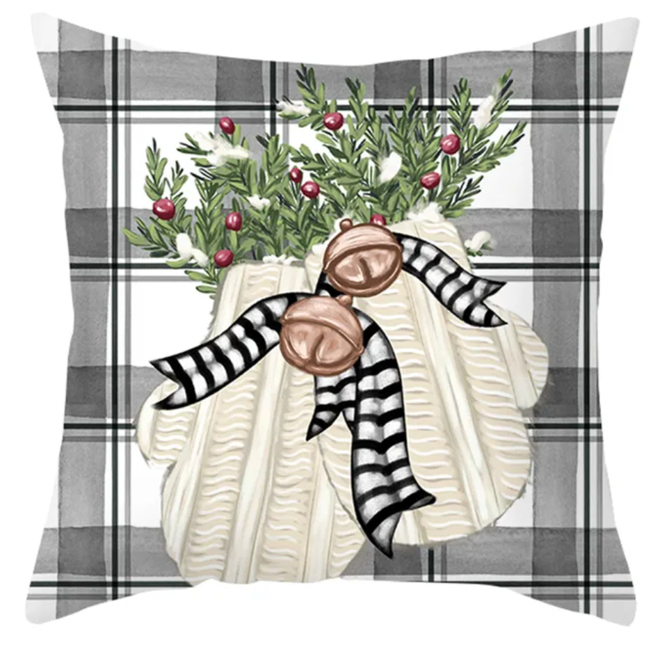 Soft Toned Christmas Pillow Covers