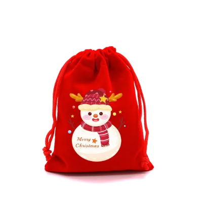 Merry Christmas Velvet Bags