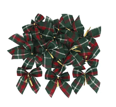 Christmas Tree Printed Bows