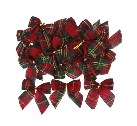 Christmas Tree Printed Bows