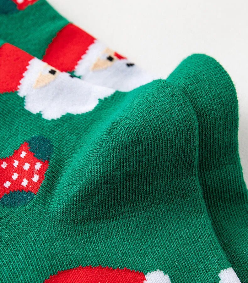 Christmas Print Mid Calf Socks